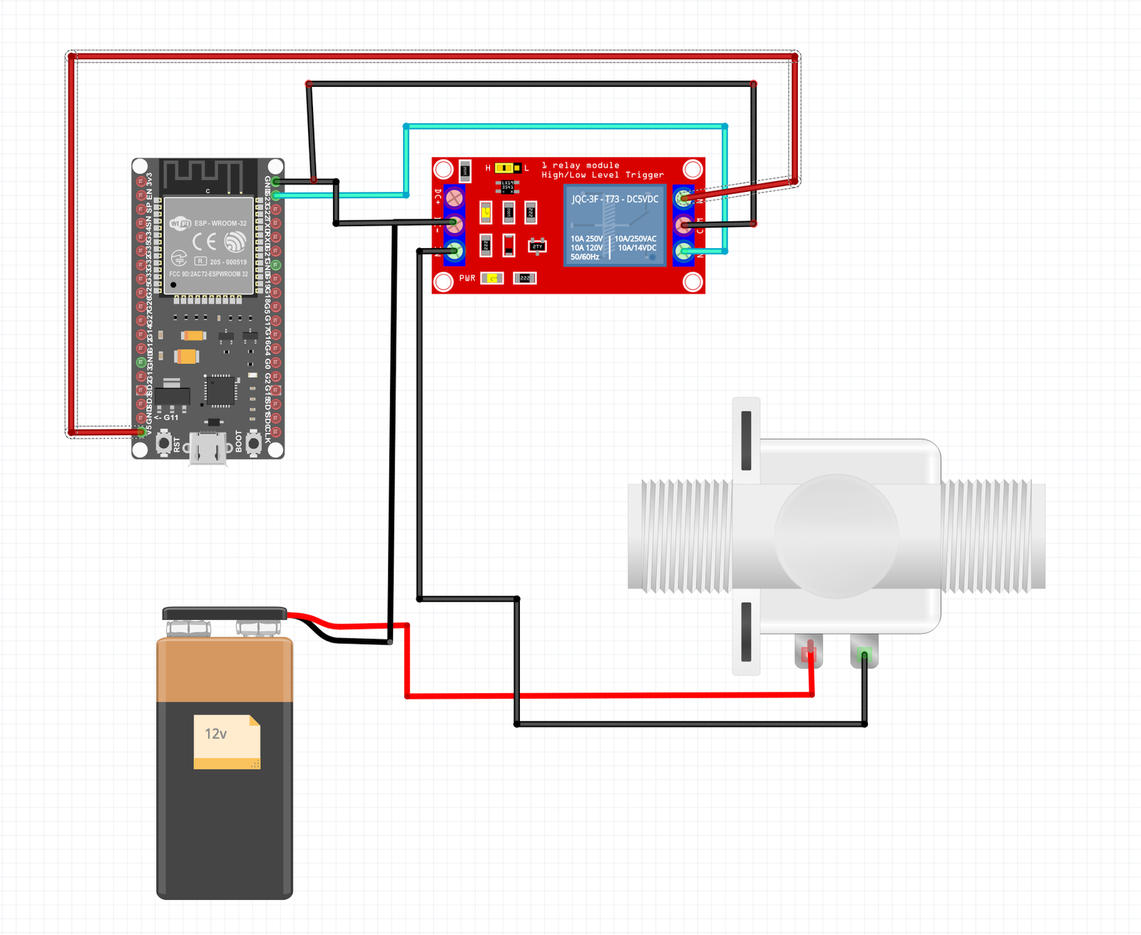 IoT Door Lock Circuit Diagram